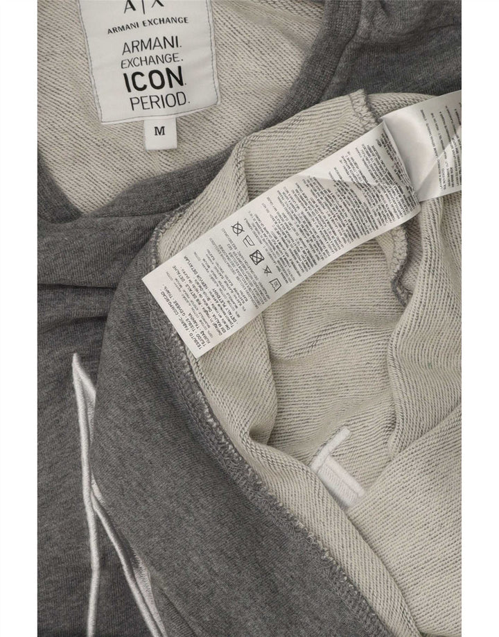 Armani Exchange muška majica s grafičkim motivima, srednje sivi pamuk