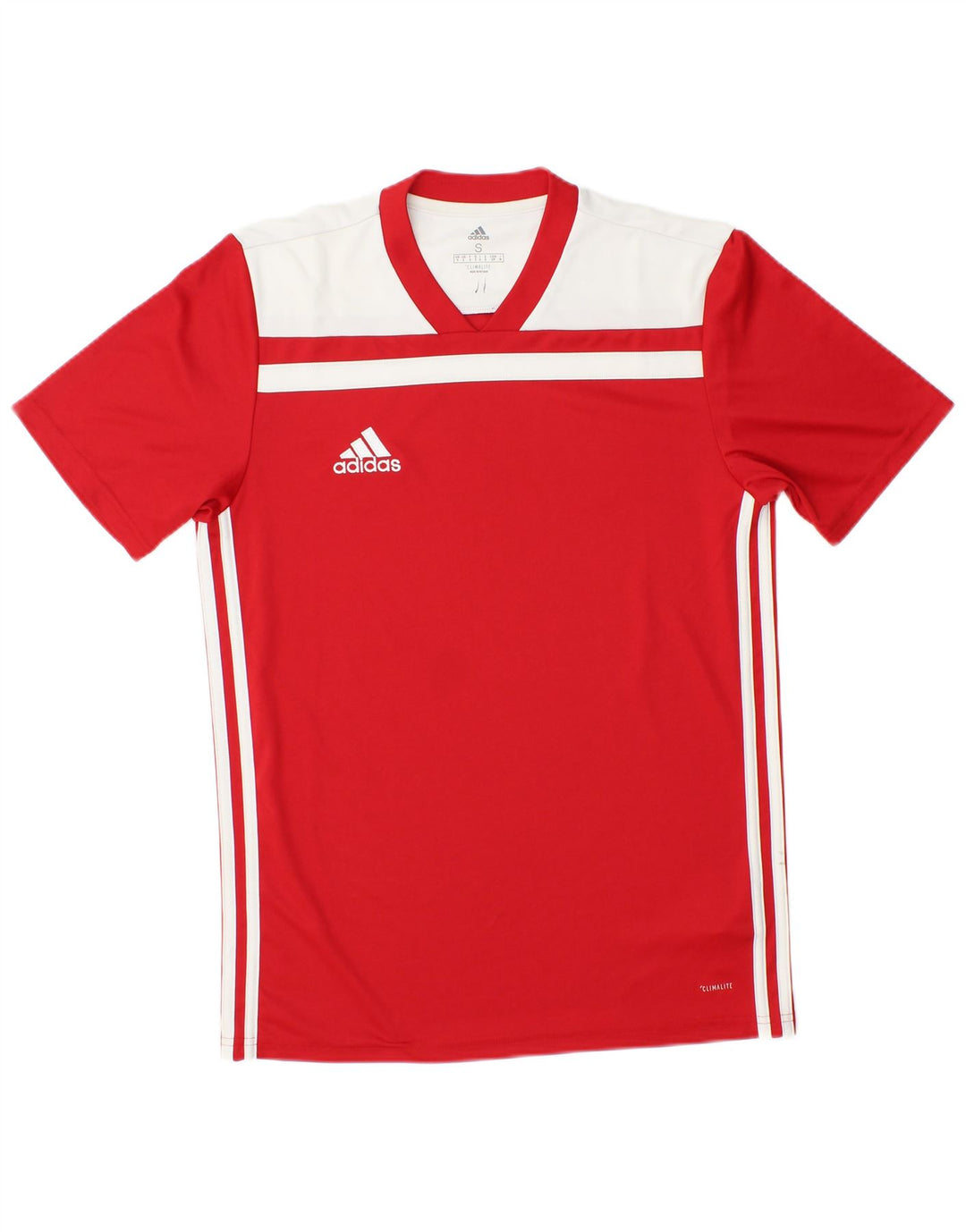 Adidas muška majica Climalite, mali crveni poliester u boji
