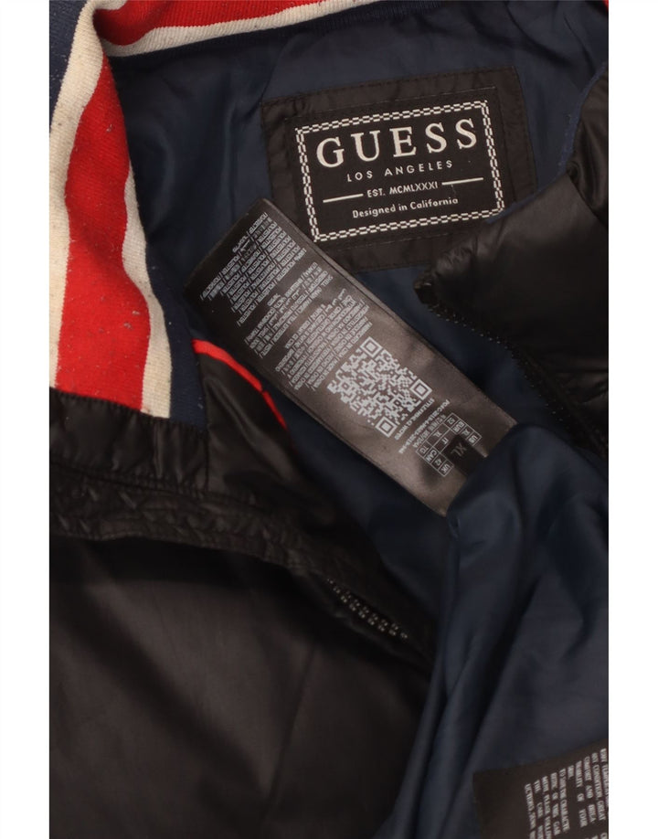 Guess muška podstavljena jakna UK 42 XL crni poliester