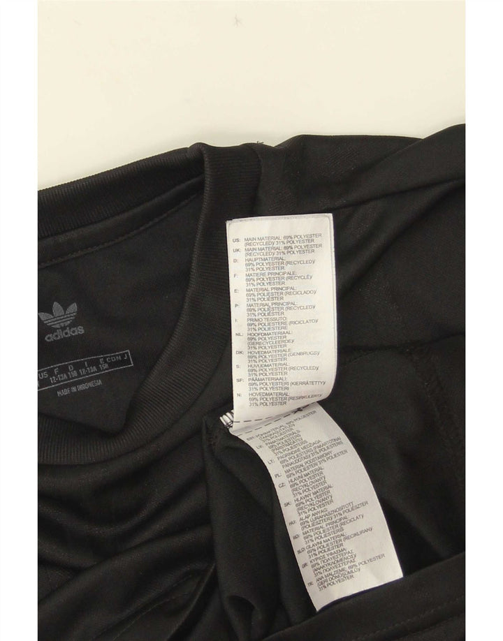 Adidas majica s grafičkim motivima za dječake 12-13 godina, crna poliester