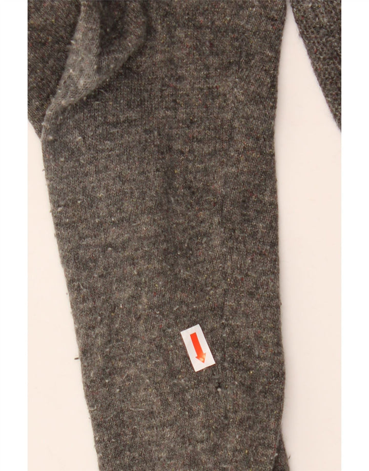 Tommy Hilfiger muški džemper s dugmadima i ovratnikom srednje sive vune
