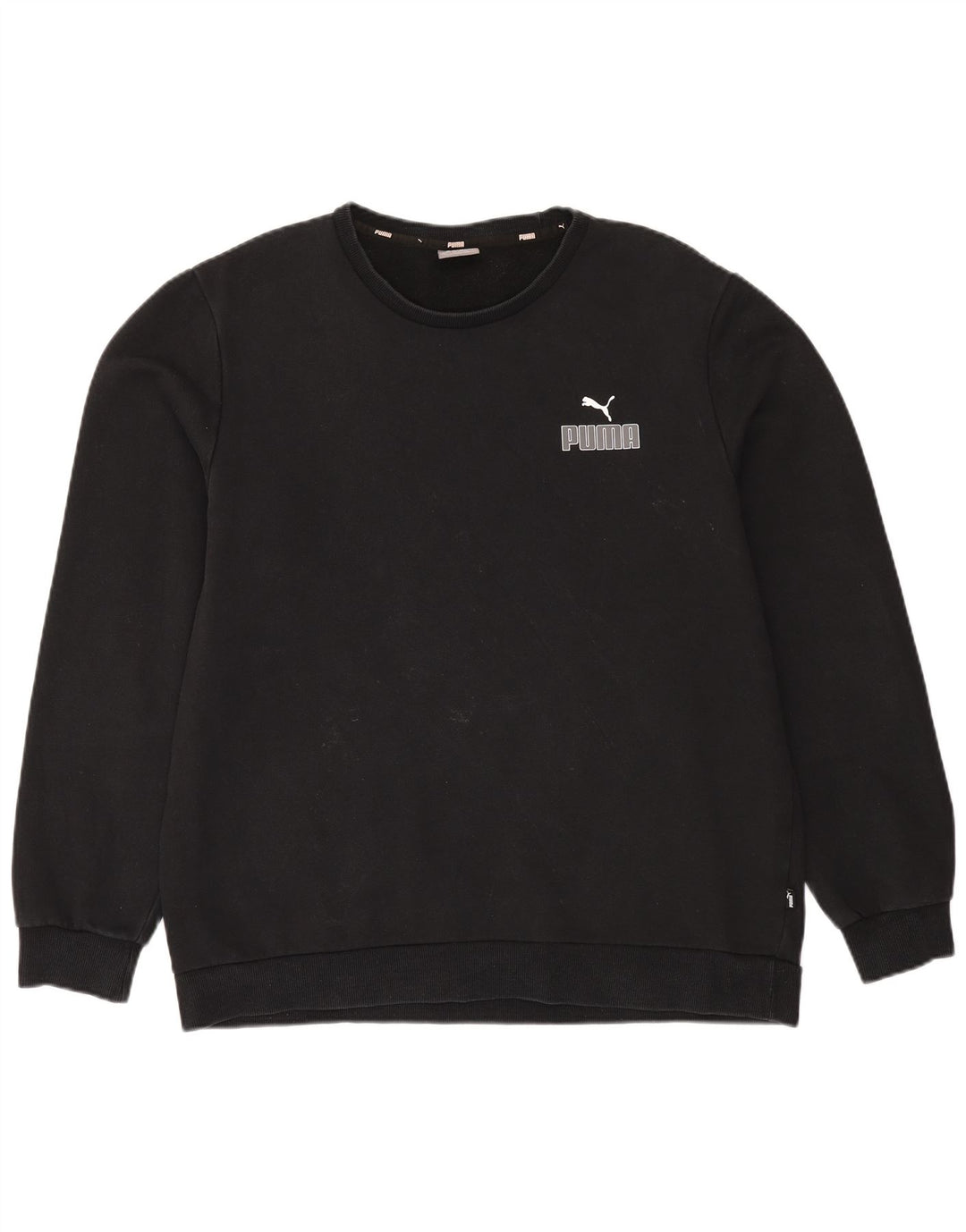 PUMA Mens Sweatshirt Jumper XL Black