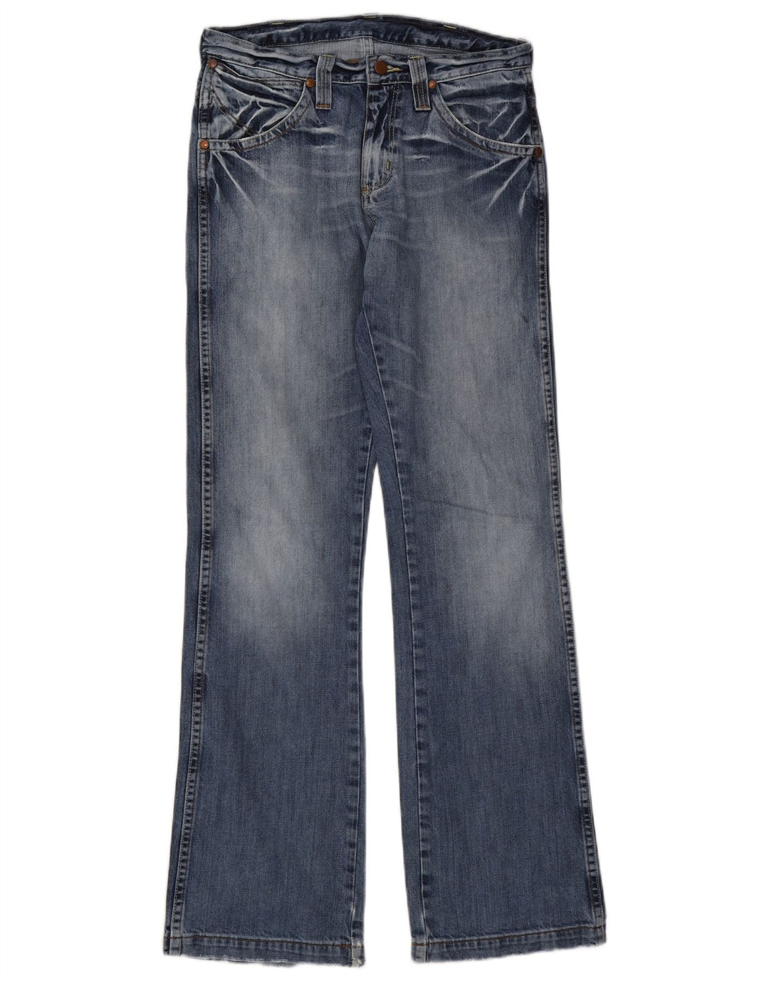WRANGLER Muške traperice Dayton Bootcut W29 L34 Plavi pamuk
