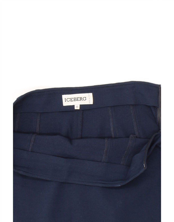 ICEBERG Womens Pencil Skirt IT 46 Large W30  Navy Blue Vintage Iceberg and Second-Hand Iceberg from Messina Hembry 