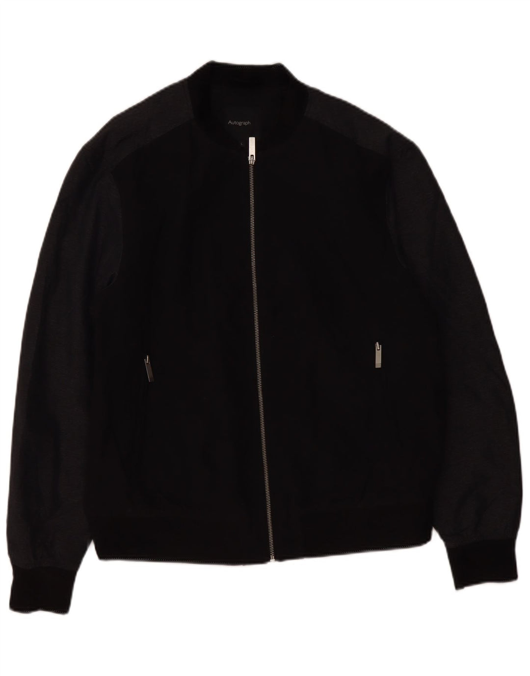 MARKS & SPENCER Muška bomber jakna UK 40 Large Black Colourblock Poliamid