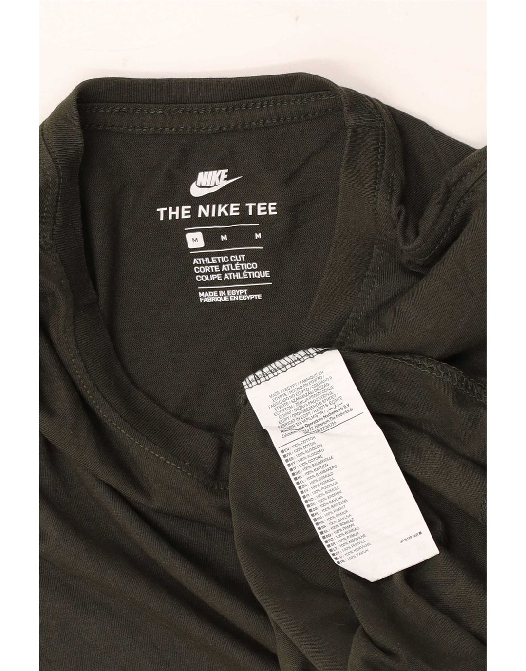 Nike muška majica atletskog kroja, srednji zeleni pamuk