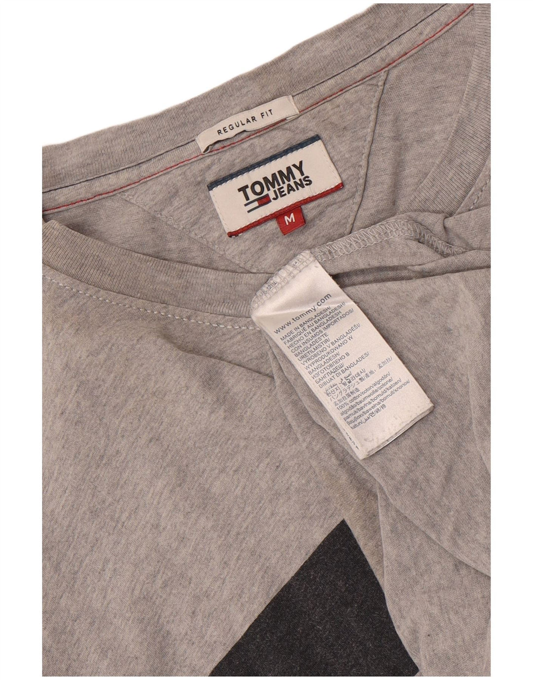 Tommy Hilfiger, srednje sivi pamuk, muška majica kratkih rukava regularnog kroja