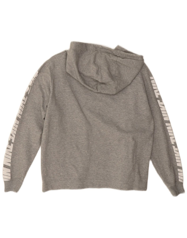Ženska majica s kapuljačom Nike Graphic Oversized UK 14 srednje sivi pamuk