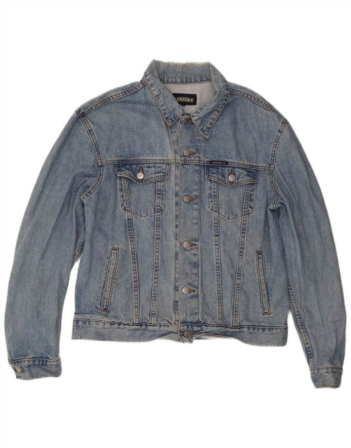 Carrera muška traper jakna UK 40 Large Blue Cotton