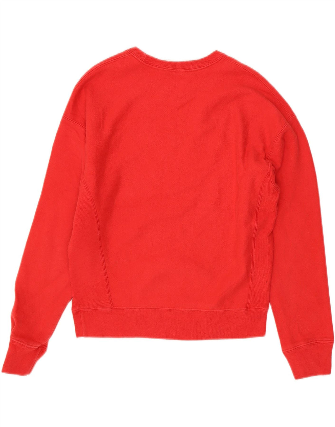 CHAMPION Womens Oversized Sweatshirt Jumper UK 10 Small Red Cotton