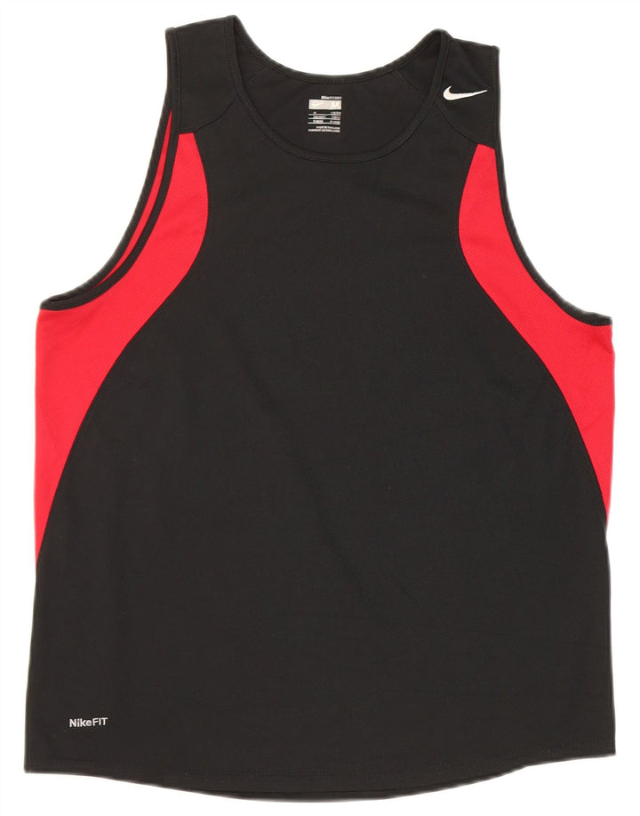 Nike muški gornji dio prsluka srednje crne boje