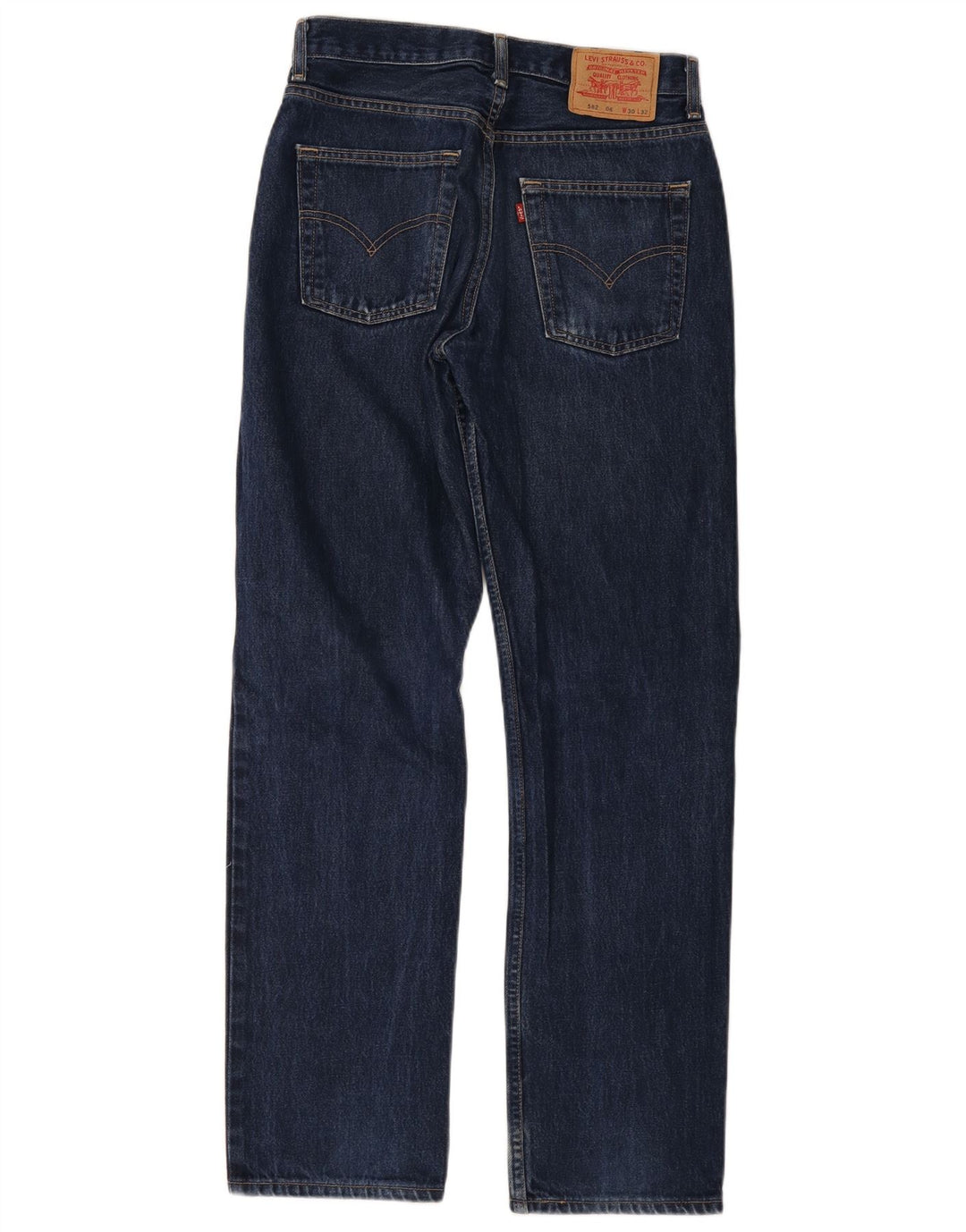 Levi's muške 582 ravne traperice W30 L32 plavi pamuk