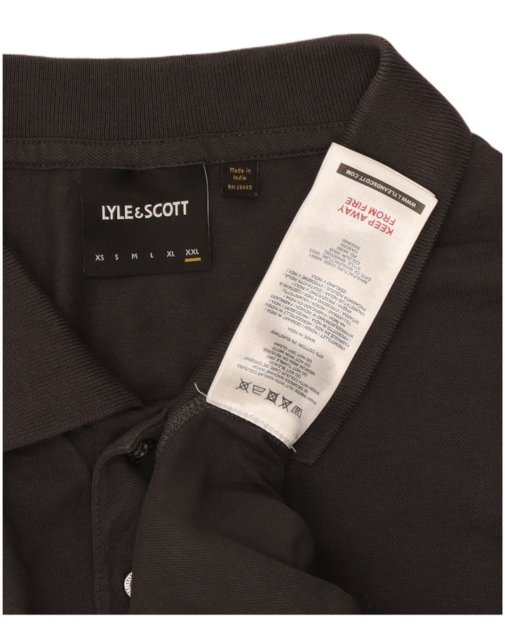 Lyle & Scott muška polo majica 2XL sivi pamuk