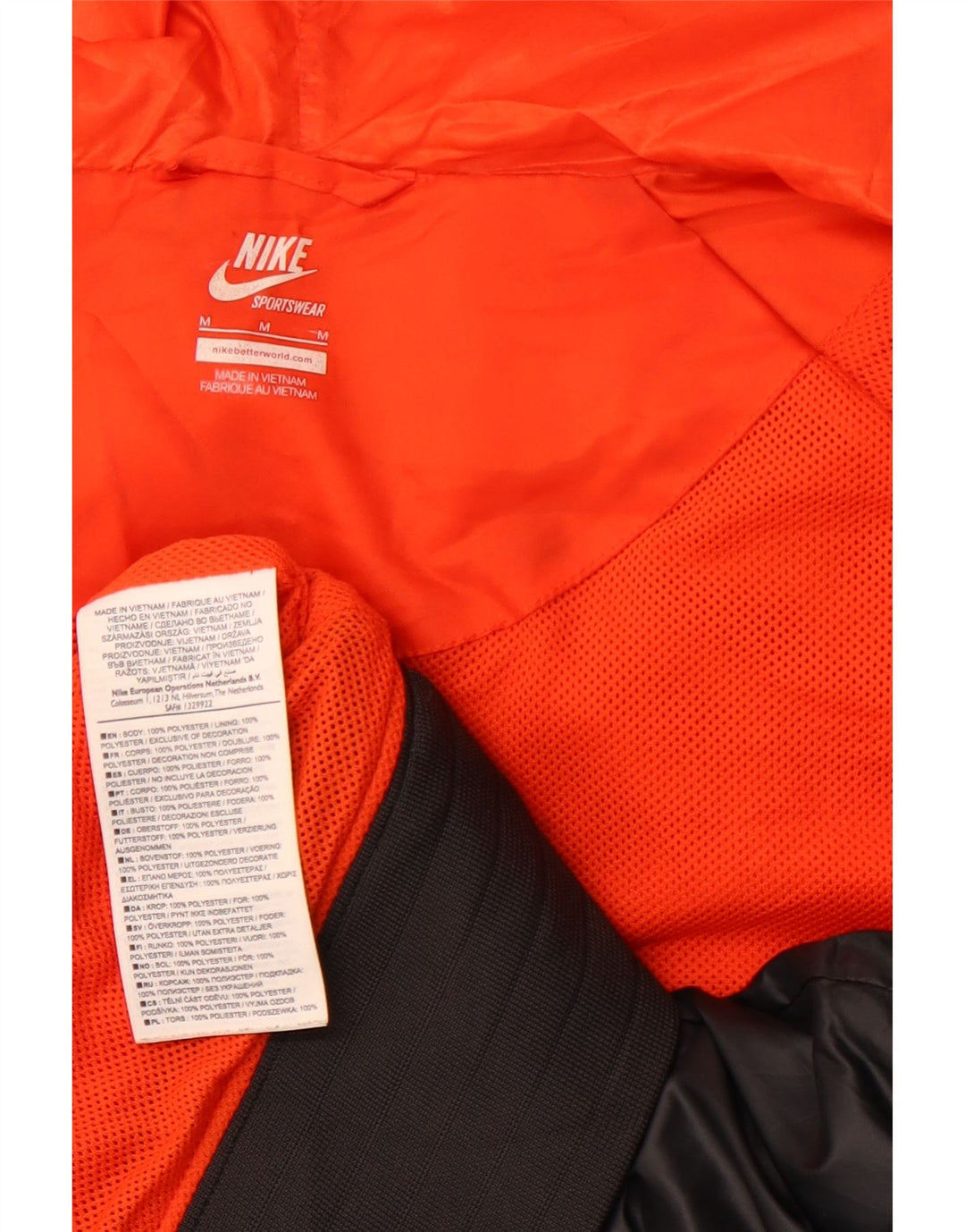 NIKE muška trenirka s kapuljačom, gornja jakna srednje crne boje, poliester