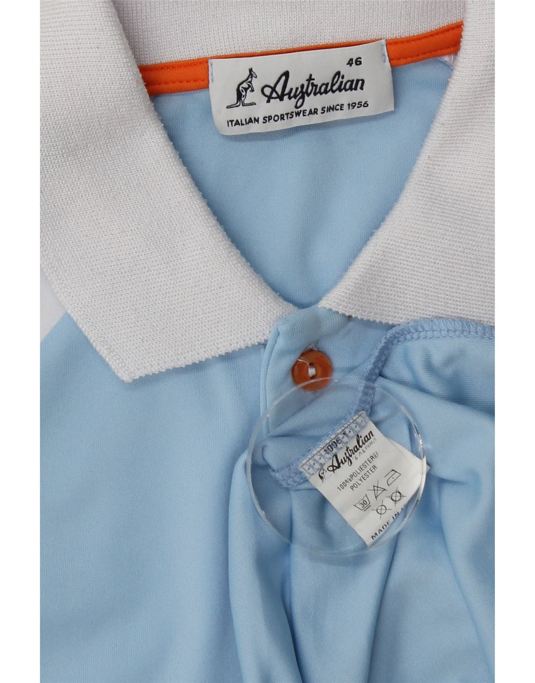 AUSTRALIAN L'ALPINA Muška polo majica IT 46 Small Blue Colourblock Poliester