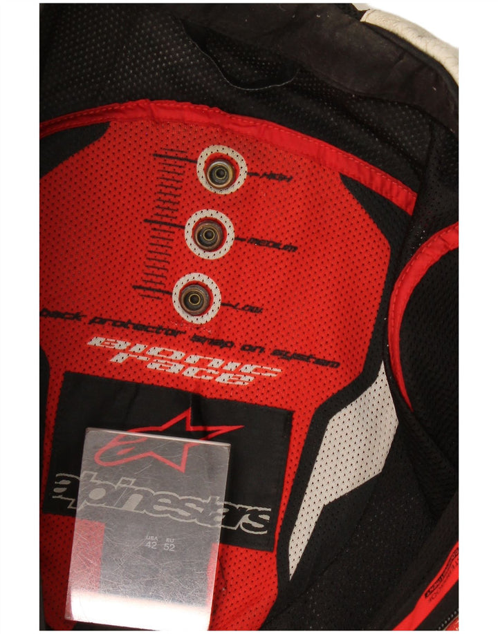 Alpinestars muška grafička trkačka jakna veličine 52, velika bijela boja