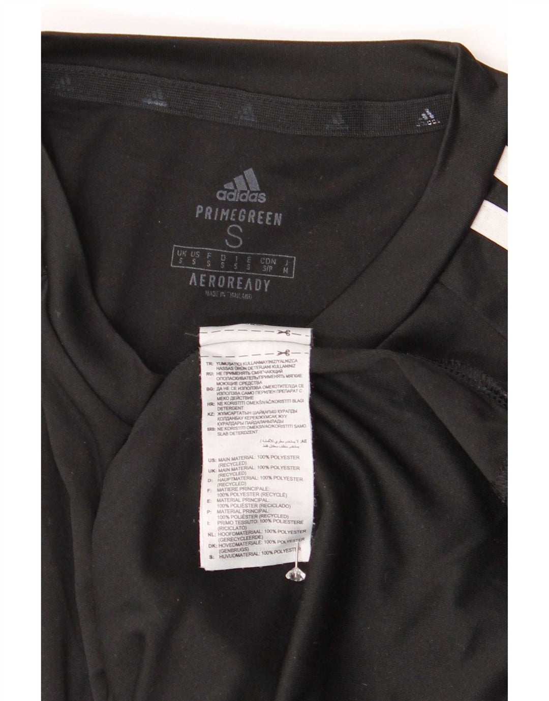 Adidas muška Aeroready majica kratkih rukava, mali crni poliester