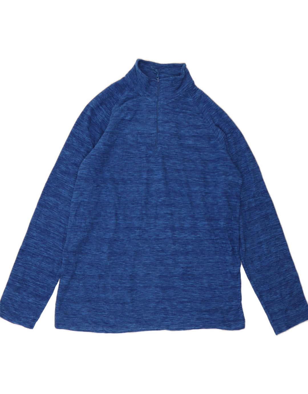 MOUNTAIN WAREHOUSE Mens Zip Neck Fleece Jumper Large Blue Vintage Mountain Warehouse and Second-Hand Mountain Warehouse from Messina Hembry 