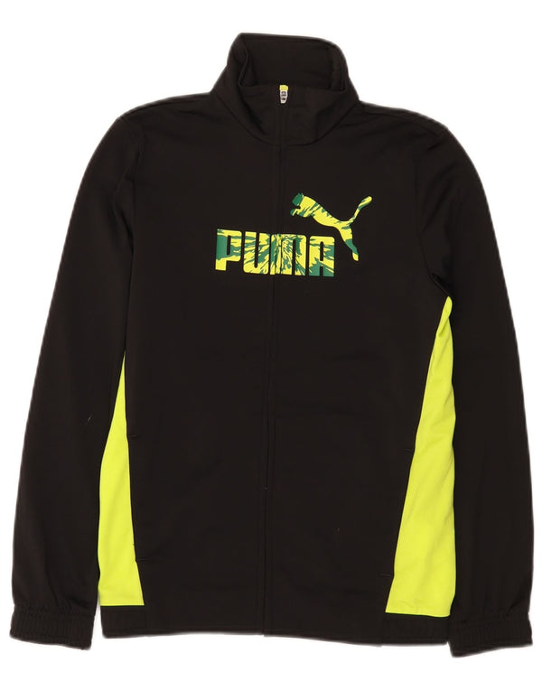 Gornja jakna trenirke Puma Boys Graphic 11-12 Years Black Colourblock