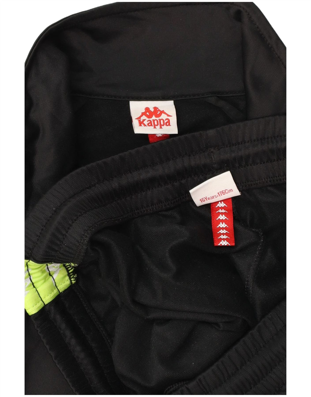 KAPPA Boys Graphic Puna trenirka 15-16 godina crna poliester u boji