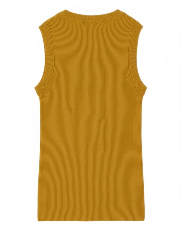 Marks & Spencer ženski prsluk bez rukava UK 12 Srednje žuta viskoza