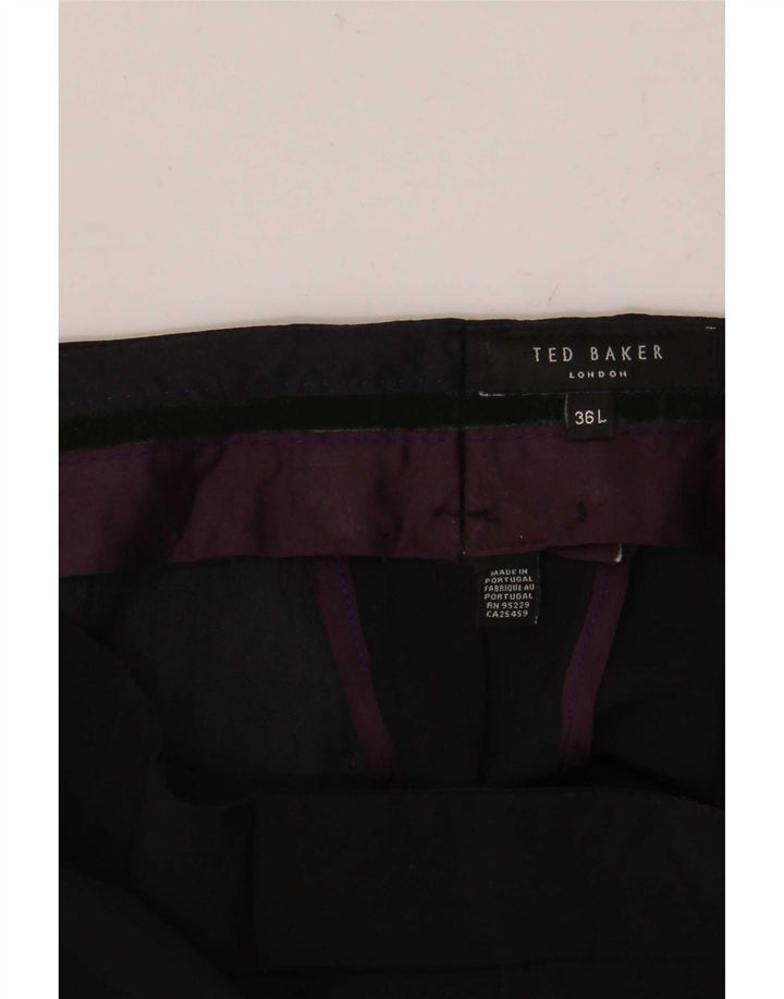 Ted Baker muške hlače ravnog odijela W36 L36 crne