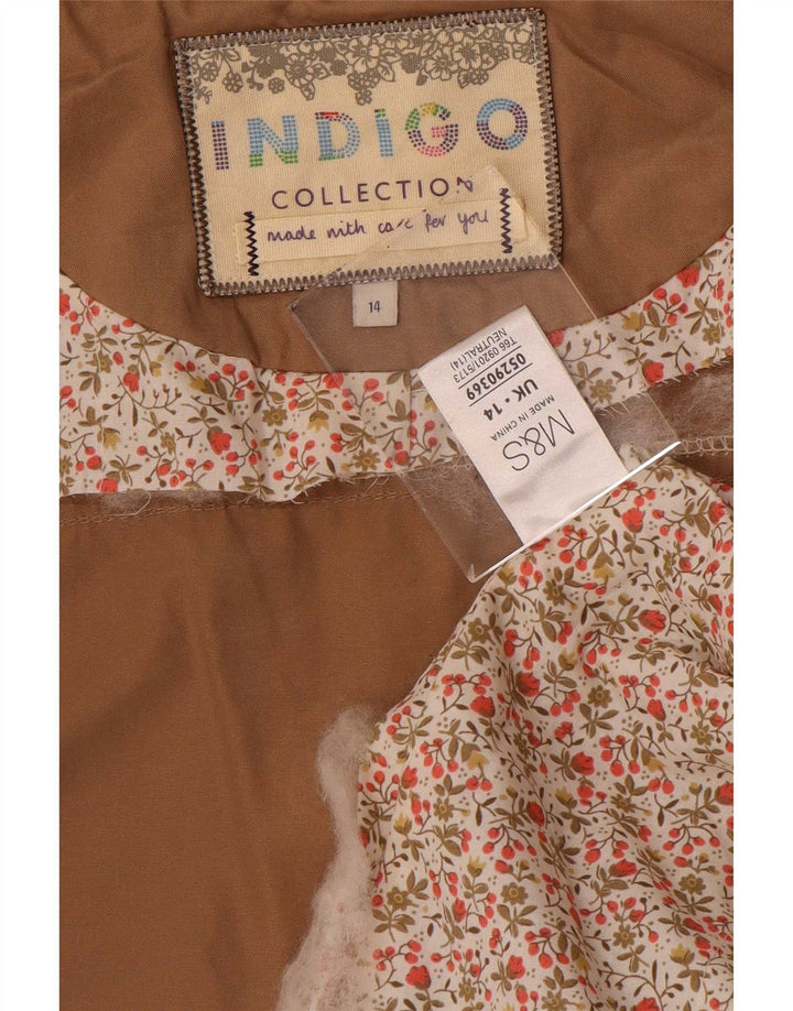 Marks & Spencer ženska indigo jakna s kapuljačom UK 14 Large Beige