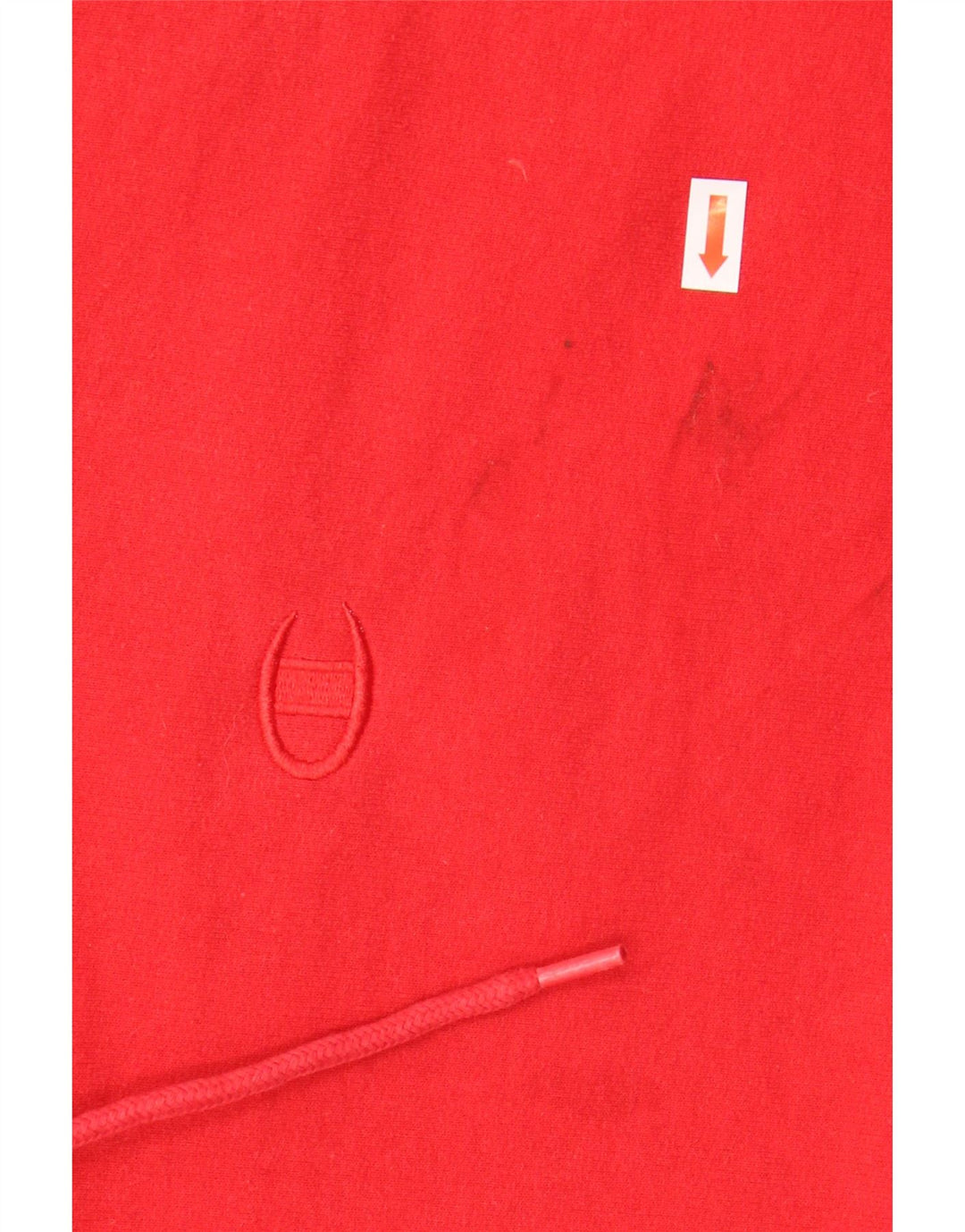 CHAMPION Mens Hoodie Jumper Large Red Cotton