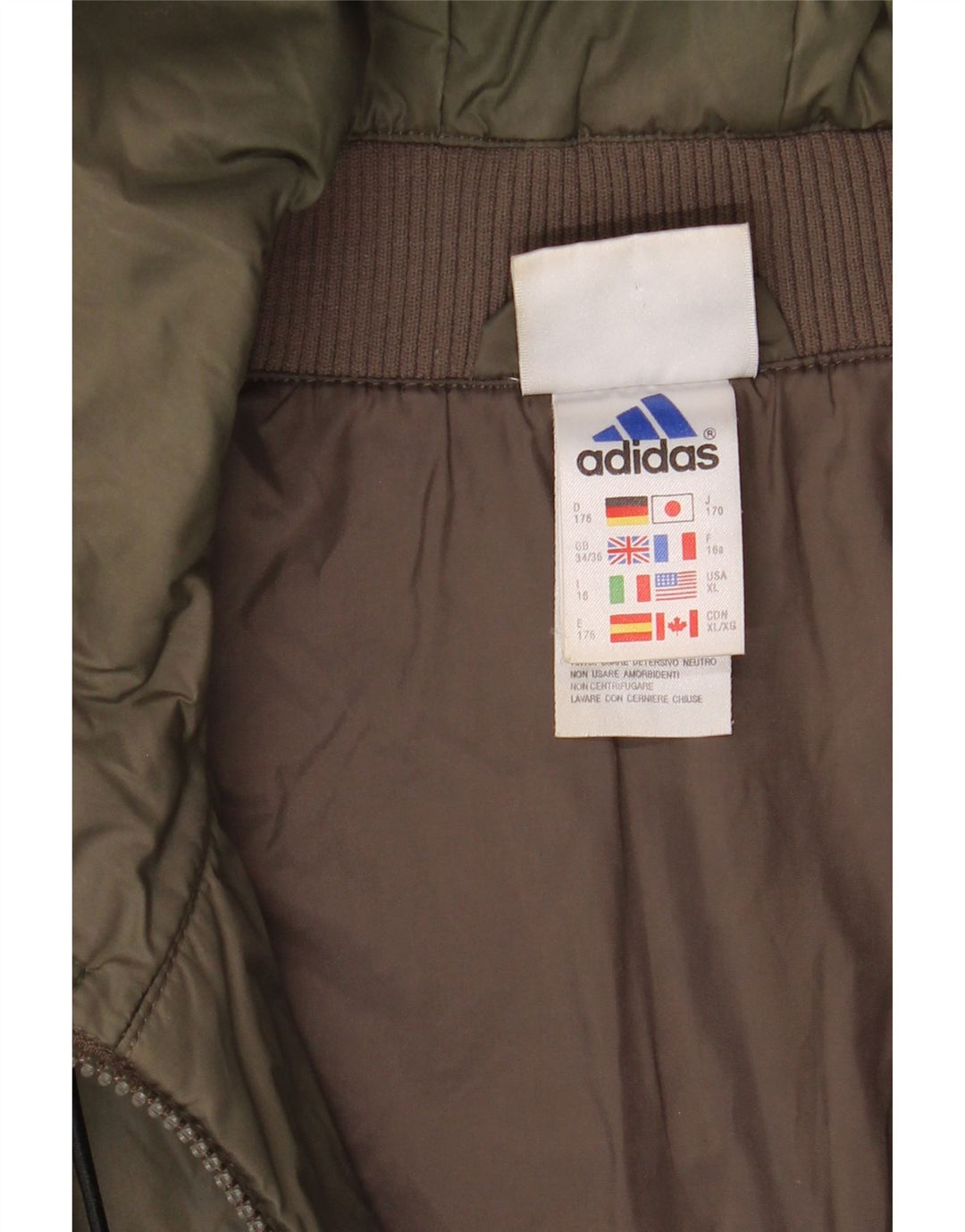 Adidas jakna s kapuljačom za dječake 15-16 godina kaki poliamid
