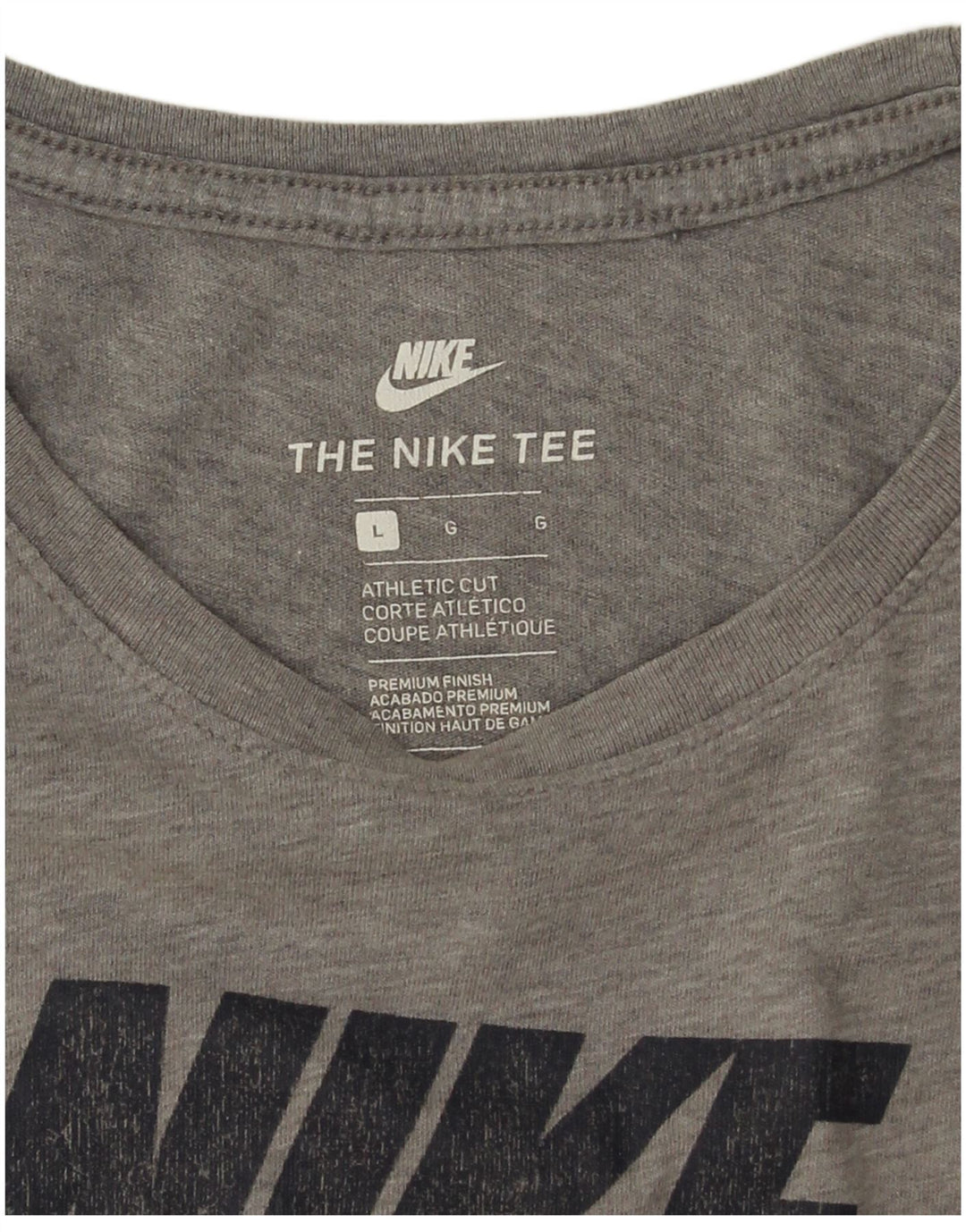 Nike Muška majica s kratkim rukavima atletskog kroja s velikim sivim mrljama