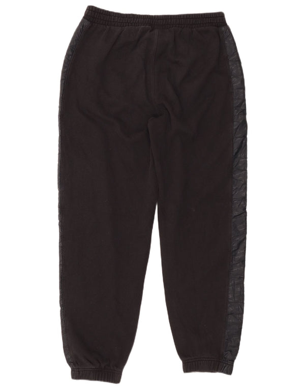 CHAMPION Mens Graphic Tracksuit Trousers Joggers Large Black Colourblock