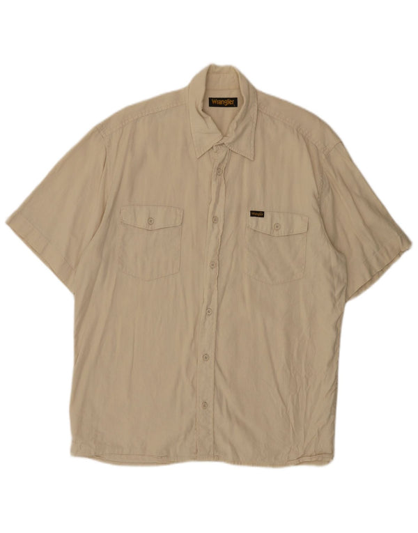 WRANGLER Muška košulja kratkih rukava Large Beige Lan