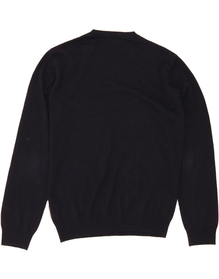 FRENCH CONNECTION Mens V-Neck Jumper Sweater Medium Navy Blue Acrylic Vintage French Connection and Second-Hand French Connection from Messina Hembry 