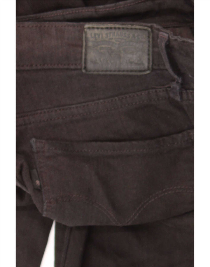 Levi's ženske 712 uske traperice W26 L30 crni pamuk