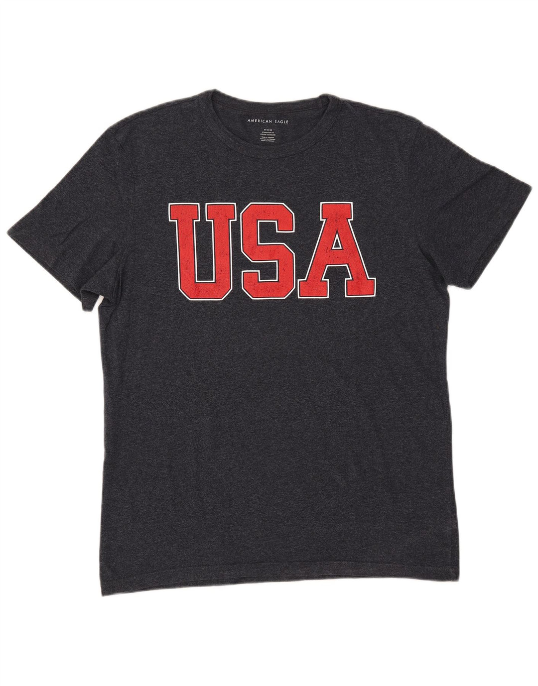 AMERICAN EAGLE Mens Coupe standardna majica kratkih rukava srednje plave boje