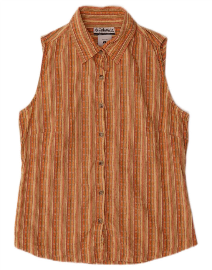 COLUMBIA Ženska košulja bez rukava UK 10 Male raznobojne pruge