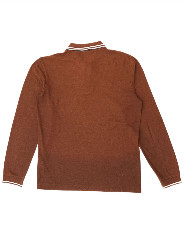 Fila muška polo majica dugih rukava, srednje smeđi pamuk