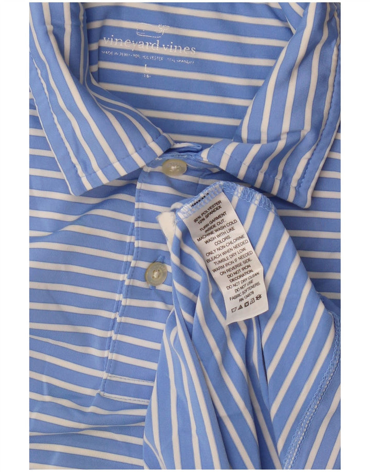 VINEYARD VINES Polo majica za dječake 15-16 godina, poliester na velike plave pruge