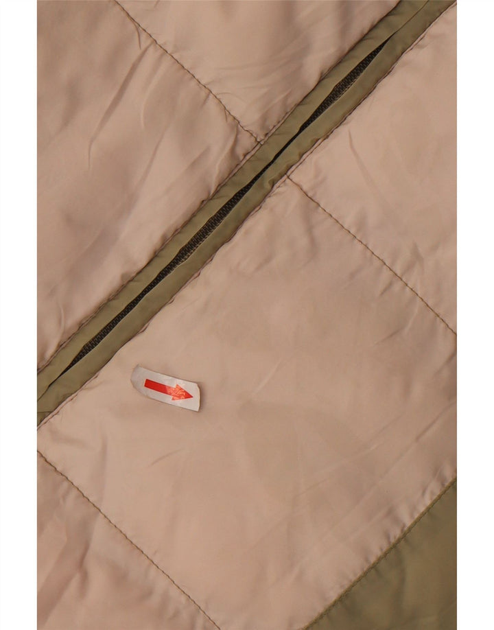 Ženska podstavljena jakna ASICS UK 14 srednje boje kaki poliester