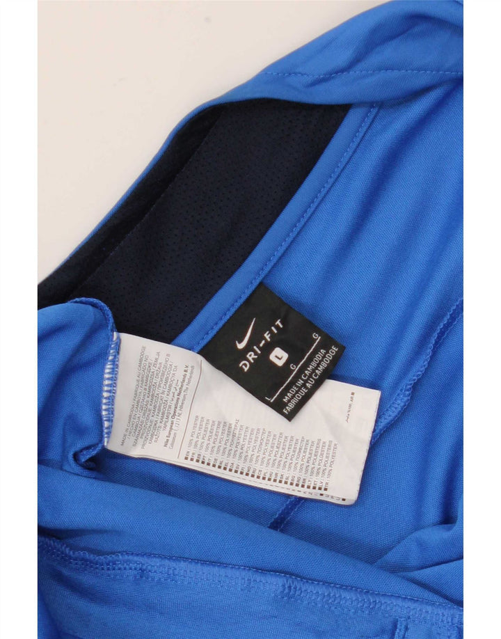 Nike Dri Fit trenirka velika jakna od poliestera plave boje