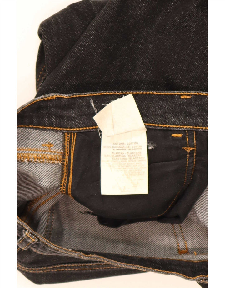Ženske traperice Guess Bootcut W27 L31 crni pamuk