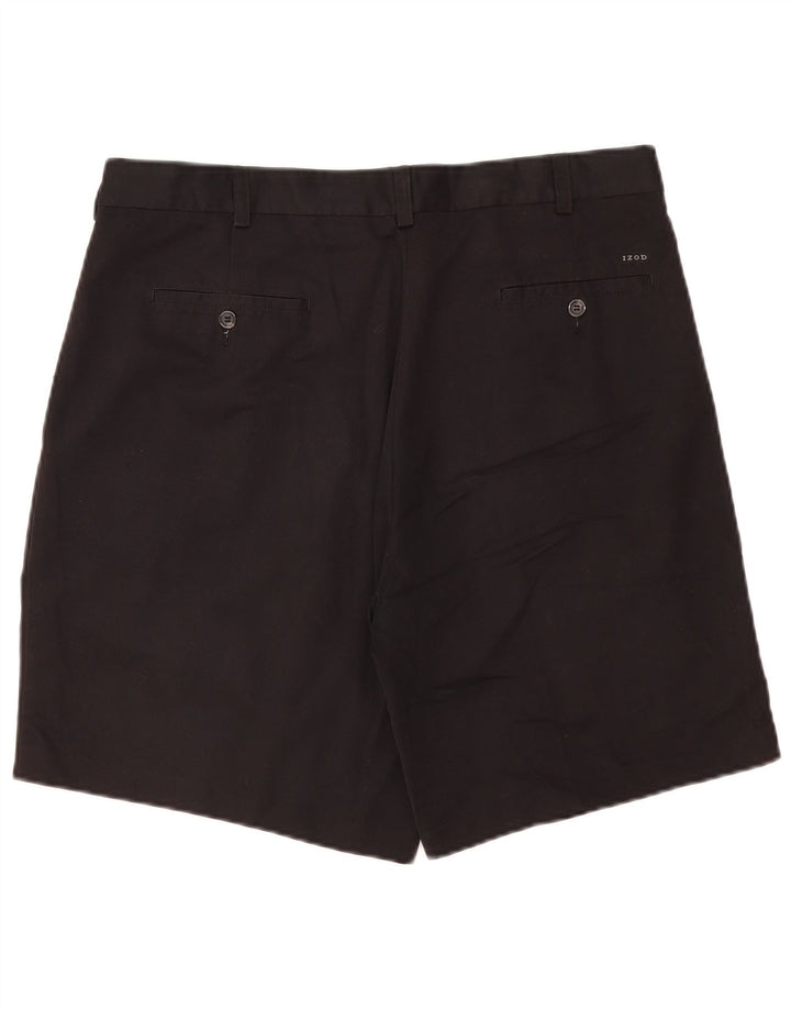 Izod muške chino kratke hlače s štipaljkama W36 veliki crni poliester
