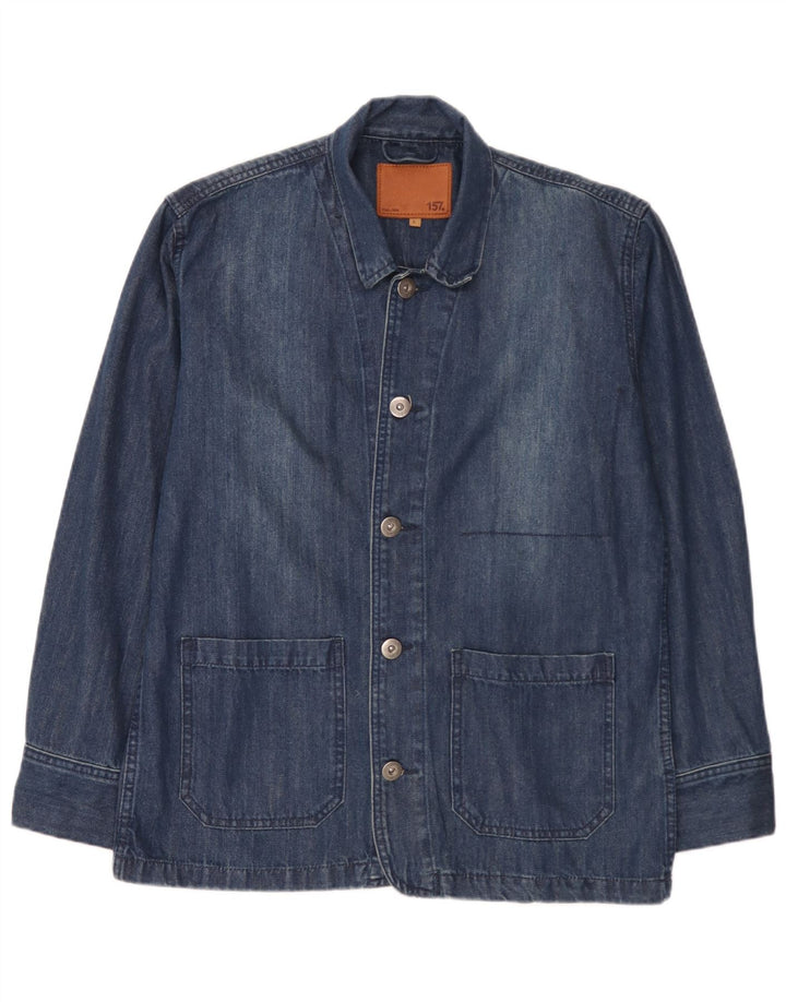Lager 157 Muška traper jakna s 5 gumba UK 40 Large Blue Cotton