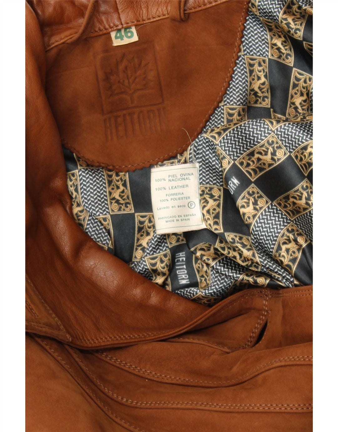 HEITORN Ženski gornji kaput od antilopa EU 46 XL smeđa koža