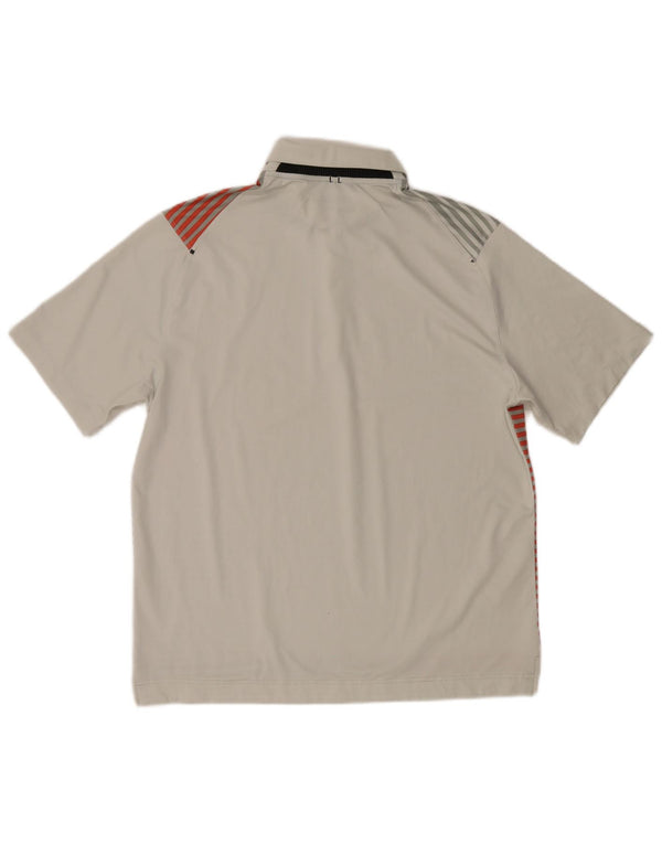 Nike muška Dri Fit polo majica srednje sive pruge