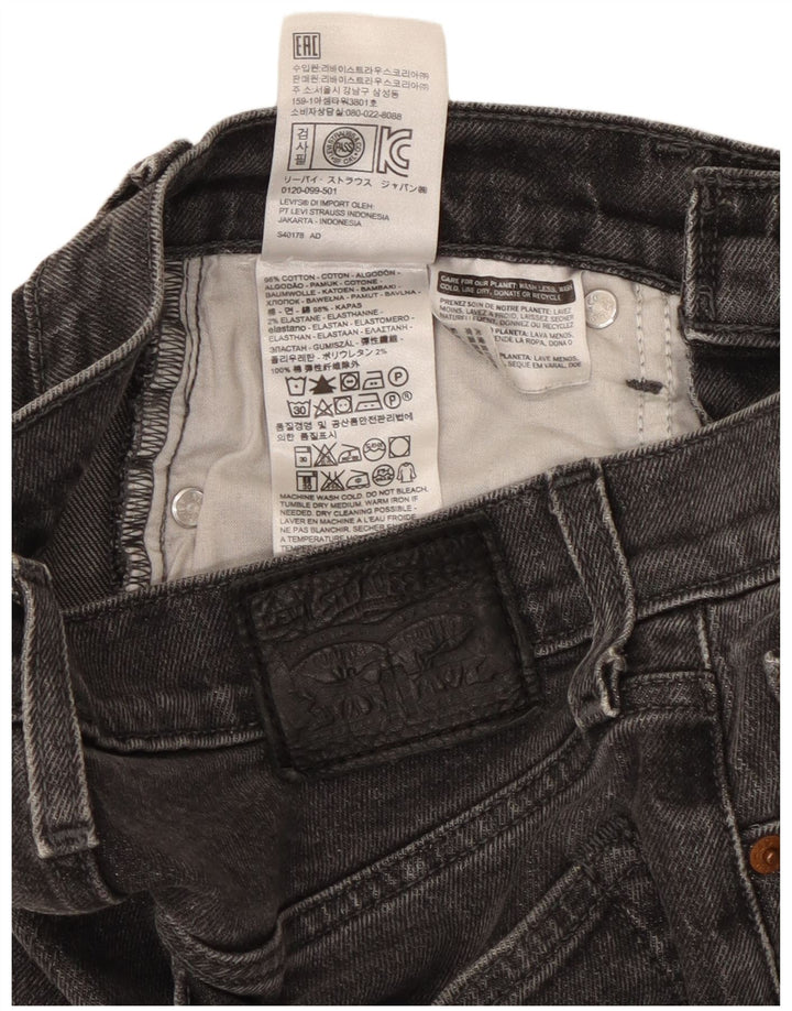 Levi's ženske sužene traperice W26 L26 crni pamuk