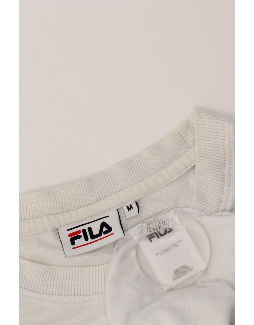 Fila muška majica kratkih rukava srednje veličine, bijeli pamuk