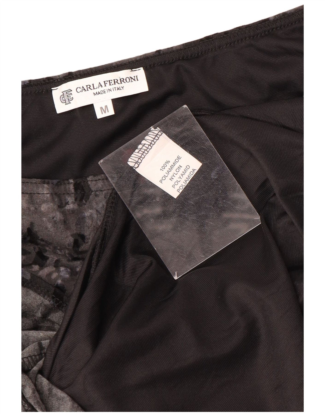 CARLA FERRONI Ženska suknja s trubom srednje veličine W30 siva, poliamid s životinjskim printom