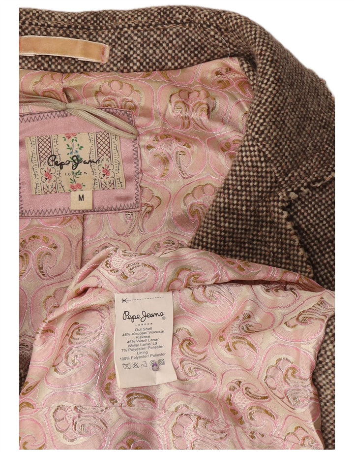 PEPE Jeans Ženska jakna s 2 gumba UK 12 Srednje siva viskoza