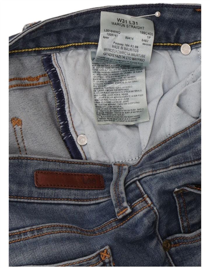 Lee Mens Marion Straight Jeans W31 L31 Plavi pamuk
